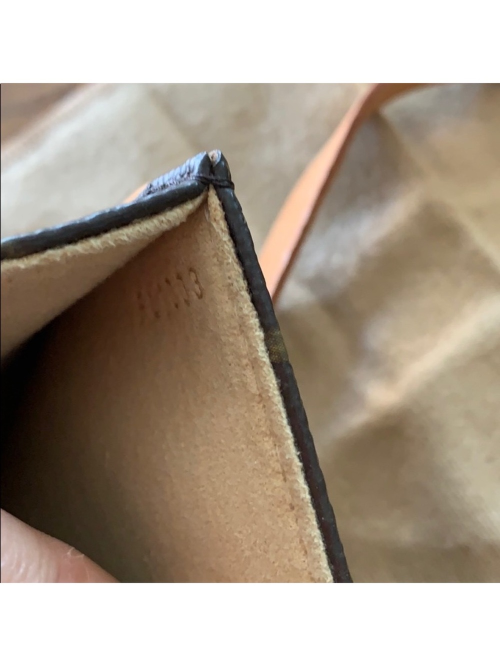 Louis Vuitton Monogram Canvas waist belt bag  with Natural Leather belt - Picture 5 of 7